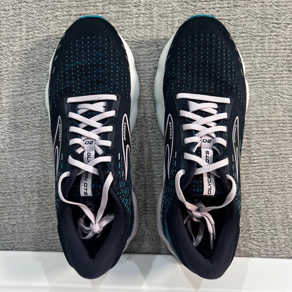 Brooks Glycerin GTS 20 Athletic Running Shoes Womens 10.5 Blue Comfort Sneakers - Picture 2 of 16